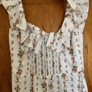 Reformation amethyst linen dress poppyseed